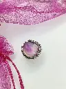 Unqiue Pink Stone Adjustable Ring