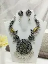 Dual Color Oxidized Necklace - Black