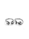 Classic Oxidized Toe Ring Pair