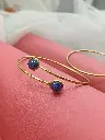 Lapis Lazuli Cuff Bangle Bracelet