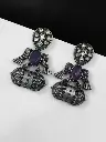 Handcrafted Antique Silver Bird Jhumkis | Best Traditional Dangler Earrings
