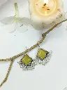 Glow of Turmeric Banarasi Drops Earrings