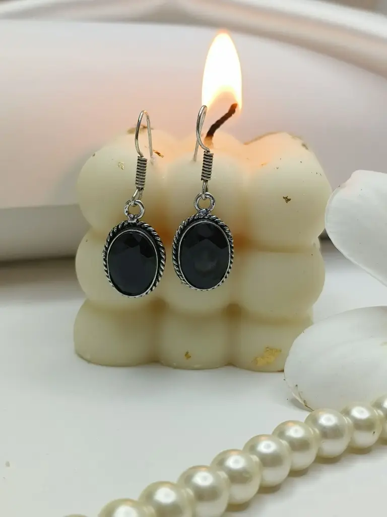 Black Onyx Stone Earring