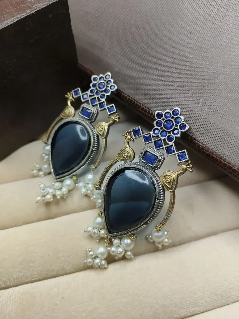 Blue Stone Earring