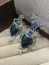 Blue Stone Earring