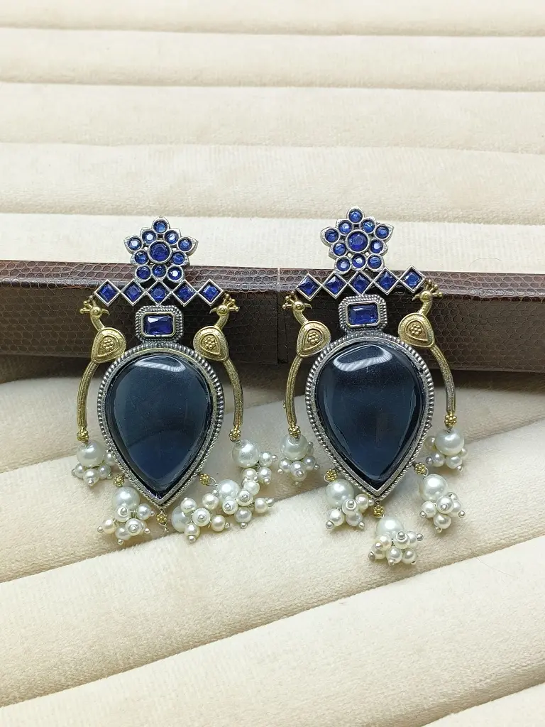Blue Stone Earring