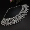 American Diamond AD Choker With Maangtikka Necklace Set