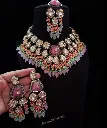 Women Kundan Wedding Necklace Set