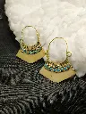 Song of Golden Waves Hoop Earrings