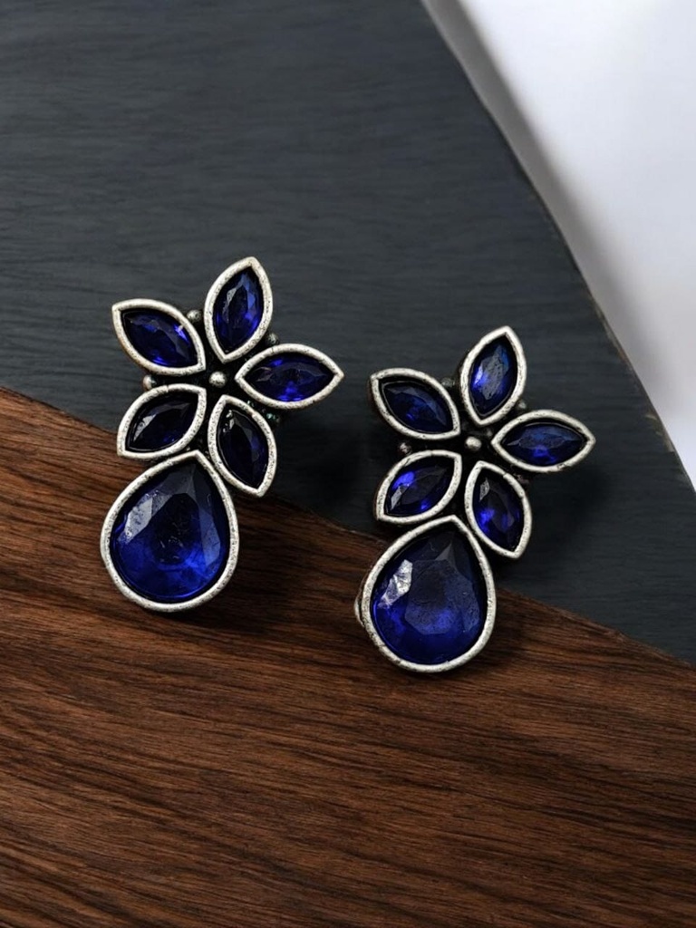 Silver Replica Stone Earring