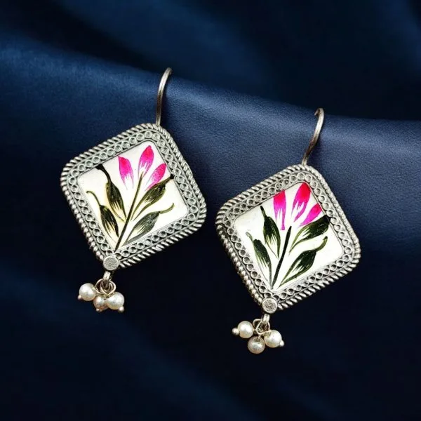 Hand-Painted Tribal Earrings
