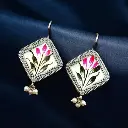 Hand-Painted Tribal Earrings