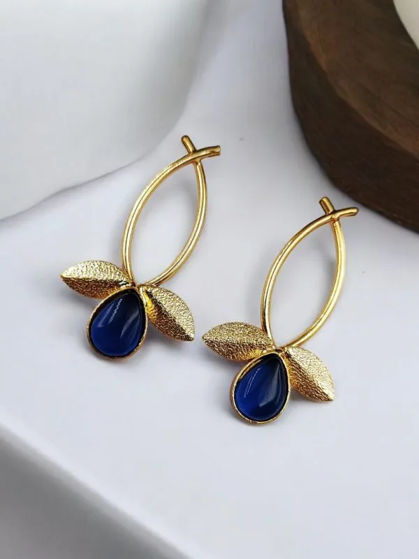 Gold Plated Indian Contemporary Earrings – Perfect for Any Occasion