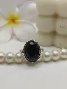Deep Secret Natural Black Onyx Ring