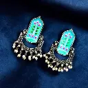 Hand-Painted Dangler Earrings