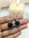 Glow of Darkness Natural Onyx Earring