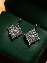 Oxidised Hook Earrings