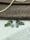 Golden Bird’s Chirping Stud Earrings