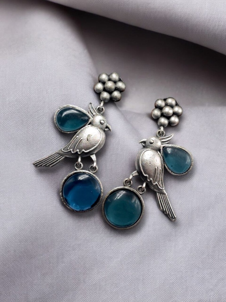 Bird Motif Stud Earrings