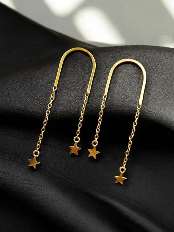 Gold-Plated Stylish Western Earrings