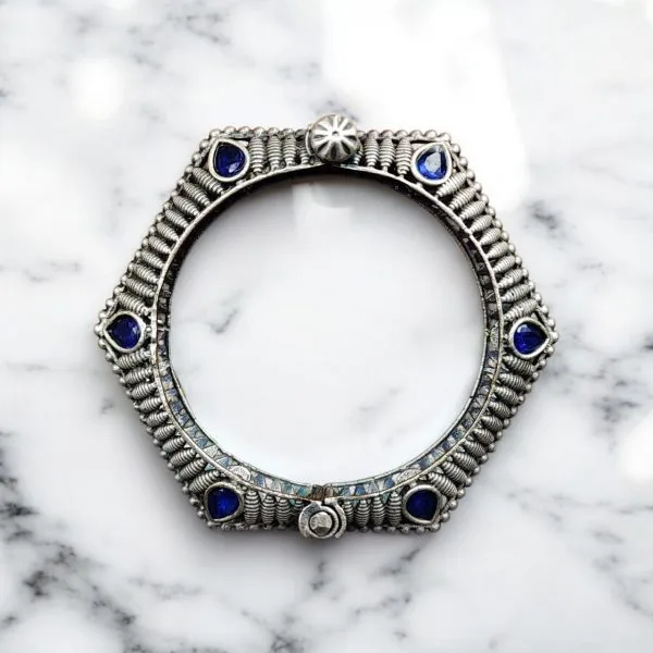 Designer Oxidized Kada Bangle