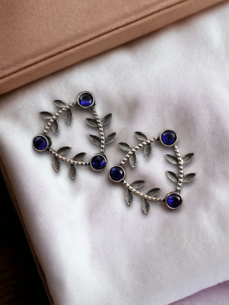 Leaf-Inspired Stud Earrings