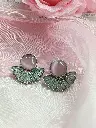 Pink illusion Floral Stone Earring