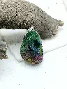 Attractive Multi Color Of Dreams Natural Druzy Pendant