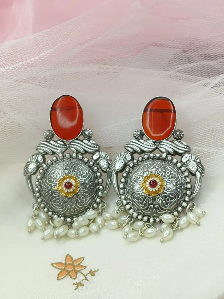 Silver Wedding Earrings