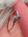 Silver Snake Cuff Bangle Bracelet