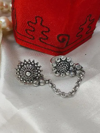 Silver Dual Finger Ring