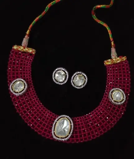 Kundan Choker Necklace Set