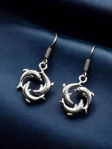 Dolphin Fish Earrings