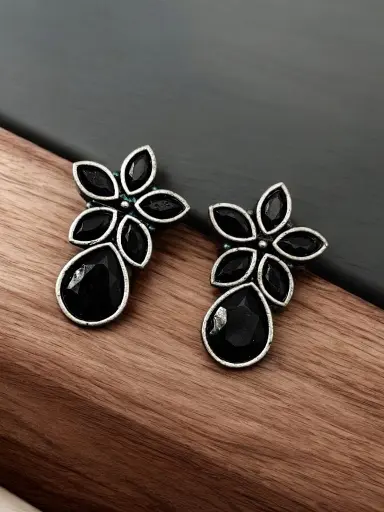Silver Replica Stone Earring