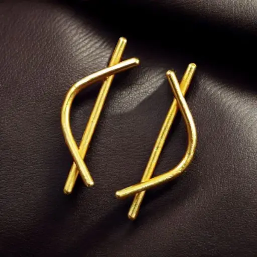 Classy Gold-Plated Stud Earrings