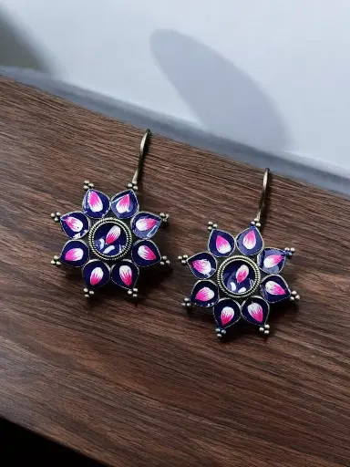 Hand-Painting Hook Earring