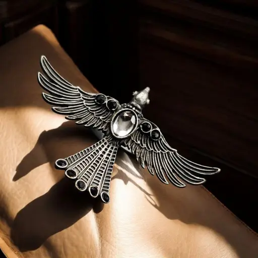 Antique Stunning Silver Bird Ring
