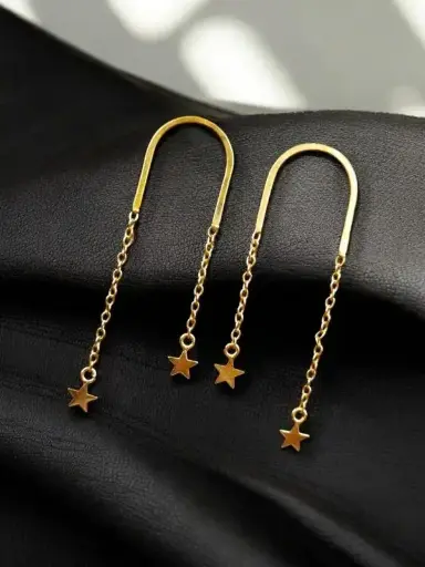 Gold-Plated Stylish Western Earrings
