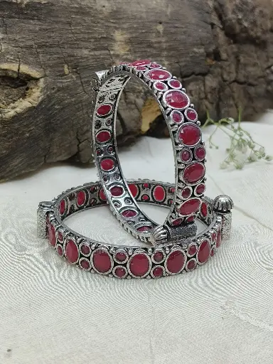 Ethnic Ruby Bangle - Single