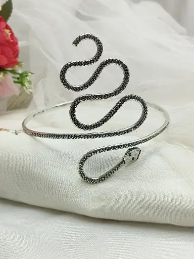 Silver Snake Arm Cuff