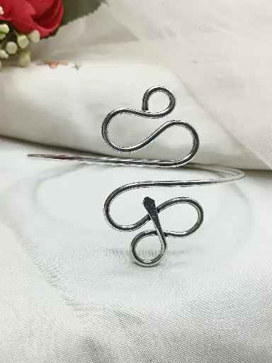Silver Snake Arm Cuff